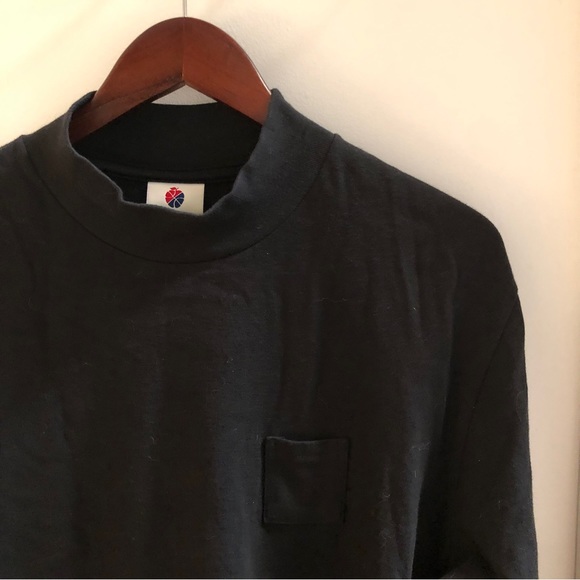 Aimé Leon Dore Black Mock Neck Long Sleeve Sweater Shirt, Size M - Picture 6 of 16